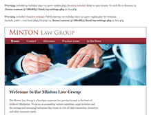 Tablet Screenshot of mintonlawgroup.com